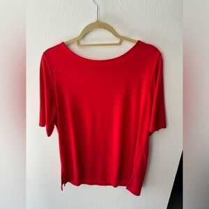 Susan Graver Red Top